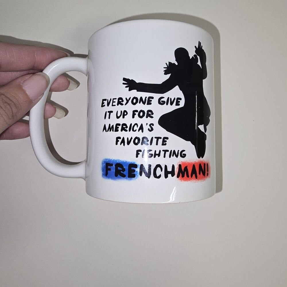 Vintage "Everyone Give It Up For America's Favorite French Man" Mug - Picture 2 of 5